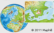 Physical Location Map of Tranas Kommun, highlighted parent region
