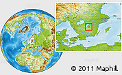 Physical Location Map of Tranas Kommun