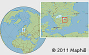 Savanna Style Location Map of Tranas Kommun