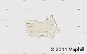 Shaded Relief Map of Tranas Kommun, cropped outside