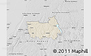 Shaded Relief Map of Tranas Kommun, desaturated