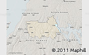 Shaded Relief Map of Tranas Kommun, semi-desaturated