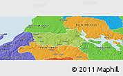 Physical Panoramic Map of Tranas Kommun, political outside