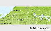 Physical Panoramic Map of Tranas Kommun