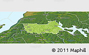 Physical Panoramic Map of Tranas Kommun, satellite outside