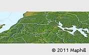 Satellite Panoramic Map of Tranas Kommun