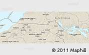 Shaded Relief Panoramic Map of Tranas Kommun