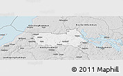Silver Style Panoramic Map of Tranas Kommun