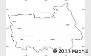 Blank Simple Map of Tranas Kommun, cropped outside