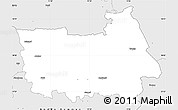 Silver Style Simple Map of Tranas Kommun