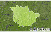 Physical 3D Map of Vaggeryd Kommun, darken