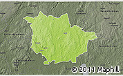 Physical 3D Map of Vaggeryd Kommun, darken, semi-desaturated