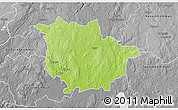 Physical 3D Map of Vaggeryd Kommun, desaturated