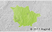 Physical 3D Map of Vaggeryd Kommun, lighten, desaturated
