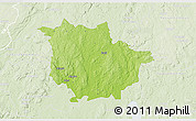 Physical 3D Map of Vaggeryd Kommun, lighten