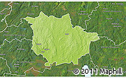 Physical 3D Map of Vaggeryd Kommun, satellite outside