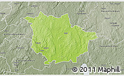 Physical 3D Map of Vaggeryd Kommun, semi-desaturated