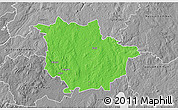 Political 3D Map of Vaggeryd Kommun, desaturated