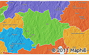 Political 3D Map of Vaggeryd Kommun