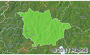Political 3D Map of Vaggeryd Kommun, satellite outside