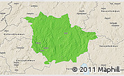 Political 3D Map of Vaggeryd Kommun, shaded relief outside