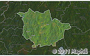 Satellite 3D Map of Vaggeryd Kommun, darken