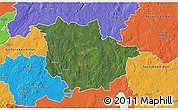 Satellite 3D Map of Vaggeryd Kommun, political outside