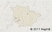 Shaded Relief 3D Map of Vaggeryd Kommun, lighten