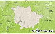 Shaded Relief 3D Map of Vaggeryd Kommun, physical outside
