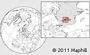 Blank Location Map of Vaggeryd Kommun, highlighted country, highlighted parent region