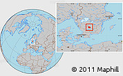 Gray Location Map of Vaggeryd Kommun