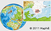 Physical Location Map of Vaggeryd Kommun, highlighted country, highlighted parent region