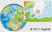 Physical Location Map of Vaggeryd Kommun, highlighted country
