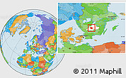 Political Location Map of Vaggeryd Kommun, highlighted parent region