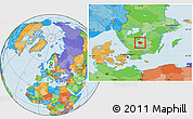 Political Location Map of Vaggeryd Kommun