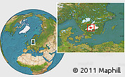 Satellite Location Map of Vaggeryd Kommun, highlighted parent region