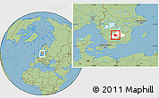 Savanna Style Location Map of Vaggeryd Kommun, highlighted parent region