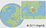 Savanna Style Location Map of Vaggeryd Kommun