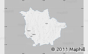 Gray Map of Vaggeryd Kommun, single color outside