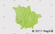 Physical Map of Vaggeryd Kommun, cropped outside