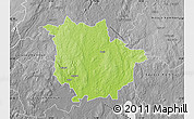 Physical Map of Vaggeryd Kommun, desaturated
