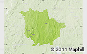 Physical Map of Vaggeryd Kommun, lighten