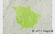 Physical Map of Vaggeryd Kommun, lighten, semi-desaturated