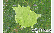 Physical Map of Vaggeryd Kommun, satellite outside