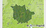 Satellite Map of Vaggeryd Kommun, physical outside