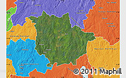 Satellite Map of Vaggeryd Kommun, political outside