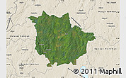 Satellite Map of Vaggeryd Kommun, shaded relief outside