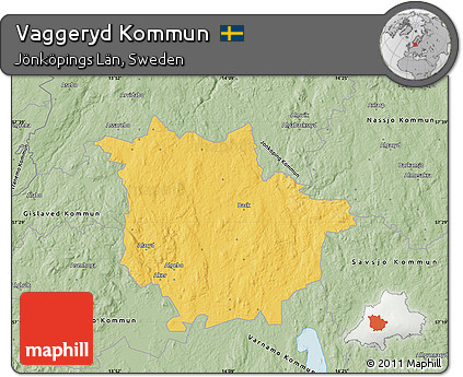 Savanna Style Map of Vaggeryd Kommun
