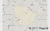 Shaded Relief Map of Vaggeryd Kommun, semi-desaturated