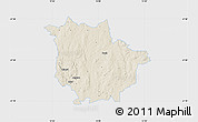 Shaded Relief Map of Vaggeryd Kommun, single color outside